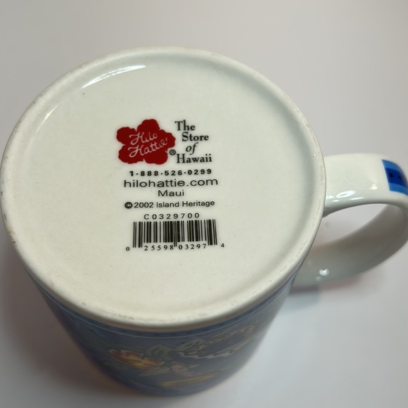 Hilo Hattie Vintage Coffee Mug Maui 2002 Island Heritage Whale Design - Picture 5 of 6